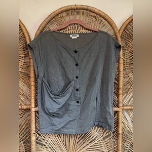 Acne Jeans Short Sleeve Button Down